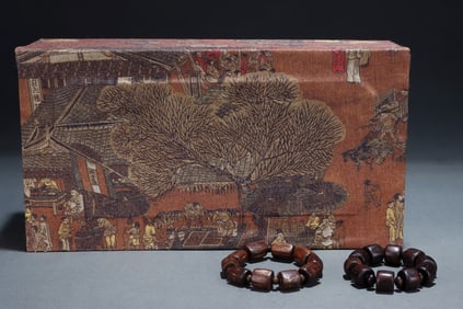 A Pair of Rare Eaglewood Bracelets