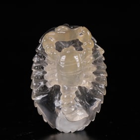 An Exquisite Crystal Insect Pendant