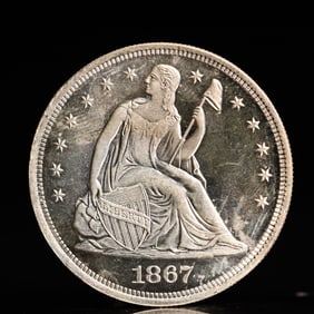 USA One Dollar 1867 Coin