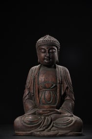 An Exquisite Eaglewood Statue of Sakyamuni