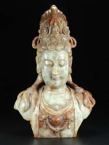 Hetian Jade Buddha Head