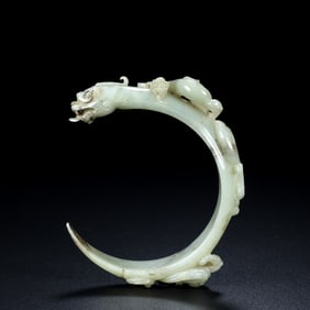 Hetian Jade Dragon Ornament