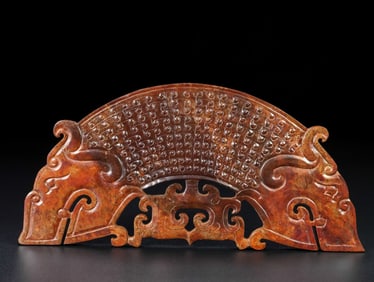 Hetian Jade Dragon-shaped Ornament