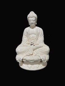 A Exquisite BDehua Kiln Buddha statue Ornament