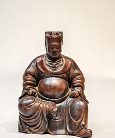 Huanghuali Wood Figure Ornament