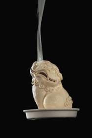 A Exquisite BDehua Kiln Auspicious Beast Censer