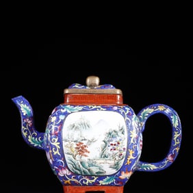 A Exquisite Purple Sands Landscape Pattern Ewer