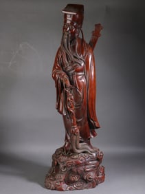 A Exquisite Boxwood Figure Ornament