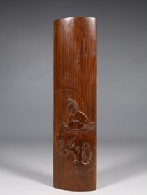 Bamboo Carving Figure Pattern Ornament