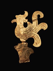 A Rare Gilt Bronze Gold Foil