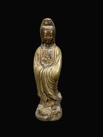 A Exquisite BDehua Kiln Statue of Avalokitesvara Ornament
