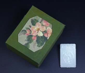 A Exquisite Hotan Jade Figure Plaque