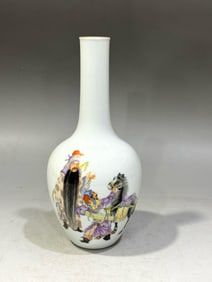 Famille-Rose Figures Pattern Vase