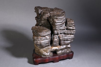 A Exquisite Taihu Stone Mountain-Shaped Ornament