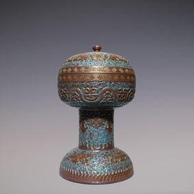 An Exquisite Antique bronze glaze Beast-Face Pattern Censer