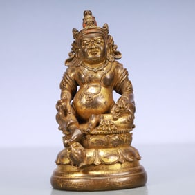 An Exquisite Gilt Bronze Statue of Mammon