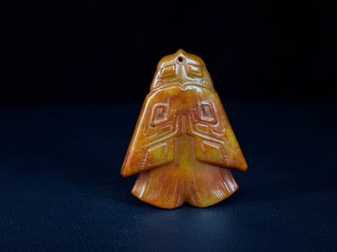An Exquisite White Jade Cicada Ornament