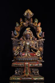 An Exquisite Bronze Statue of Tara