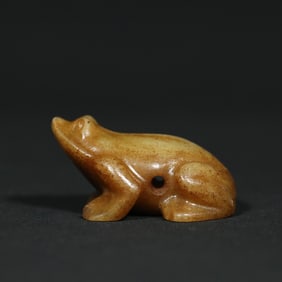 An Exquisite White Jade Frog Pendant