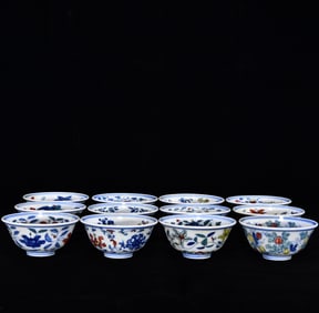 An Exquisite Doucai Lotus Pattern Bowl