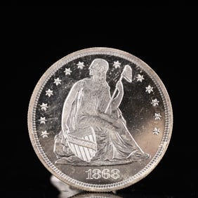 USA One Dollar 1868 Coin
