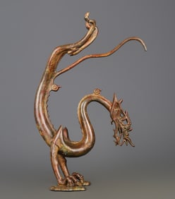 An Exquisite Bronze Dragon Ornament