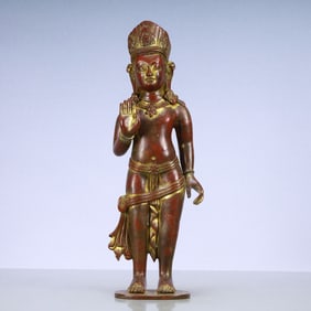 A Exquisite Coppery Statue of Bodhisattva