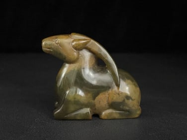 An Exquisite White Jade Rabbit Ornament