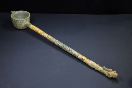 An Exquisite White Jade Spoon