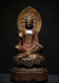 A Exquisite Limestone Buddha statue Ornament