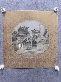 A Chinese Ink Painting of Figure on Paper