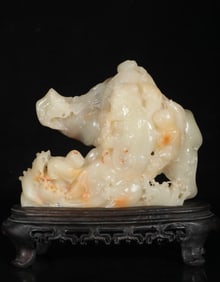 A Exquisite Shoushan Furong Stone Figures Ornament