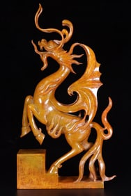 A Exquisite Hotan Jade Auspicious Beast Ornament