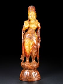 Hetian Jade Buddha Statue