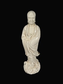 A Exquisite BDehua Kiln Statue of Arhat Ornament