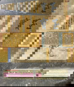 A Fabulous Chinese Hand Scroll of Chinese Ink Calligraphy on Paper