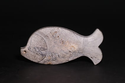 An Archaic Gaogu Jade Fish Ornament