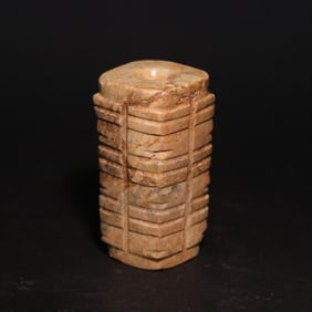 An Archaic Gaogu Jade Cong-shaped Tube