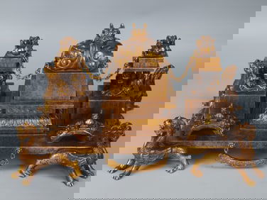 A Set of Gilt Bronze Auspicious Beast Shape Seal