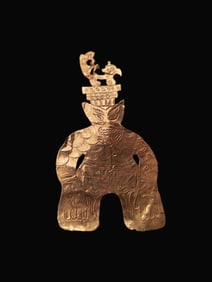 A Rare Gilt Bronze Gold Foil