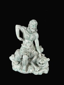 A Exquisite BDehua Kiln Statue of Arhat Ornament