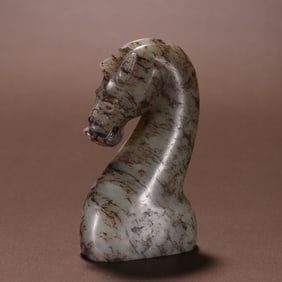 Hetian Jade Horse Head