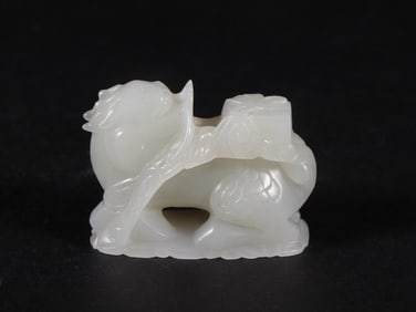 A Exquisite Hetian Jade Kylin-Shaped Ornament