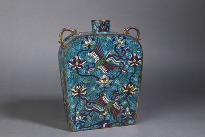 A Exquisite Cloisonne Phoenix Pattern Ewer