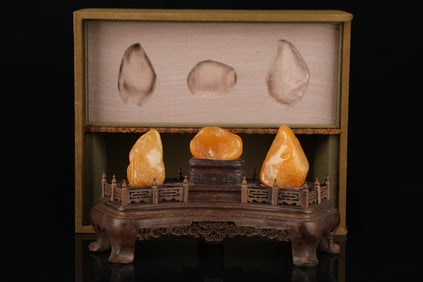 Tianhuang Stone Landscape and Figures Pattern Ornament