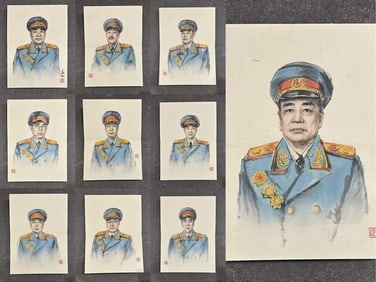 A Set of Chinese Ink Painting Albums of Figures on Paper