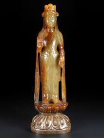 Hetian Jade Buddha Statue