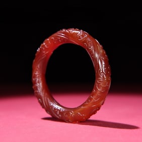 A Rare Red Agate Bracelet