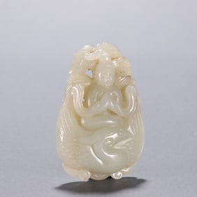 Hetian Jade Figure Hand Piece