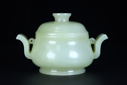 A Exquisite Hotan Jade Censer